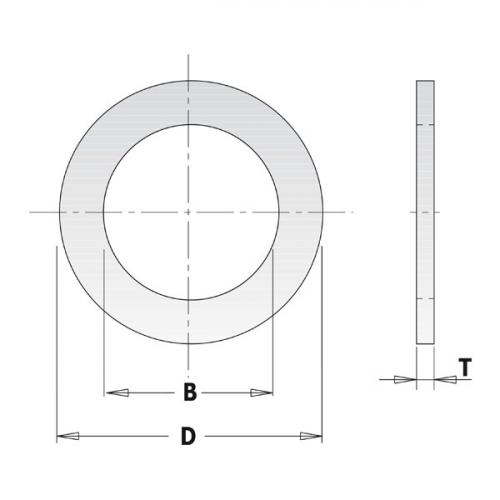 CMT - Pienennysholkki Pyörösahanterälle D=30-15,8X1,4