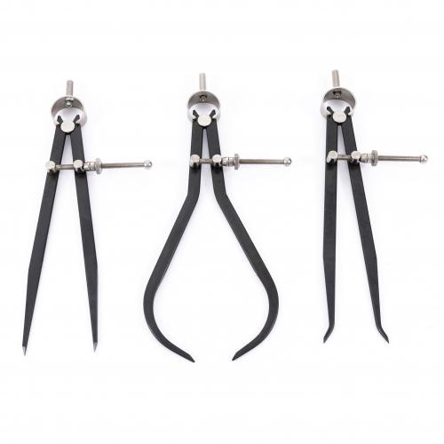 Dasqua - Fjäderpassarset 3 delar 150 mm / 6"