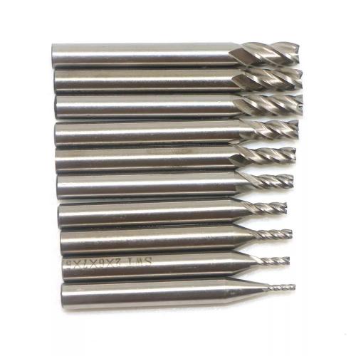 HSS 4 flute end mill set- 1.5 - 6.0mm (Alu, plastic, wood) - S=6