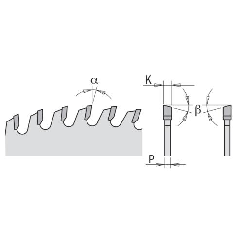 CMT - Pyörösahanterä - Halkaisu-katkaisu D=136x1,5/1,0x20 Z18 ATB 15°