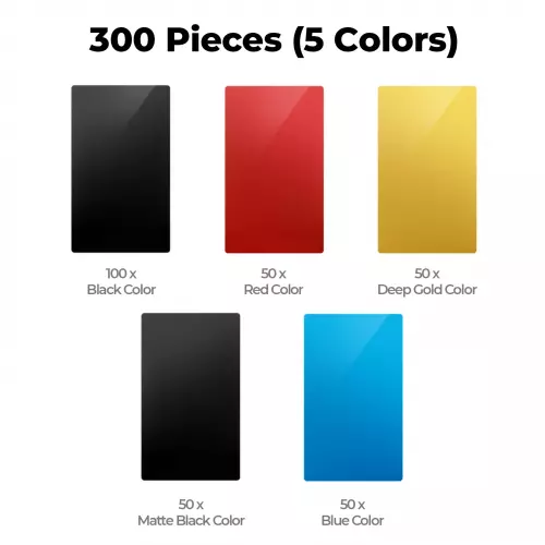 xTool - Multicolor Aluminum Business Card (300 pcs)