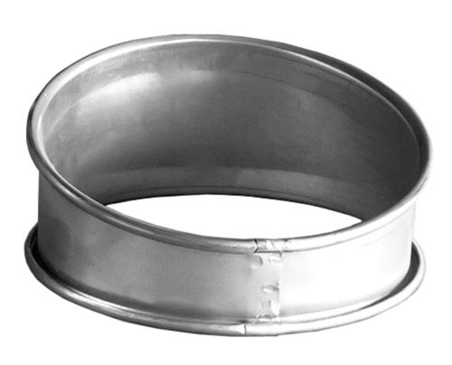 Nordfab - Pressed bend QF Ø100 mm 15° R=1,5 - galvanised steel 0,9 mm