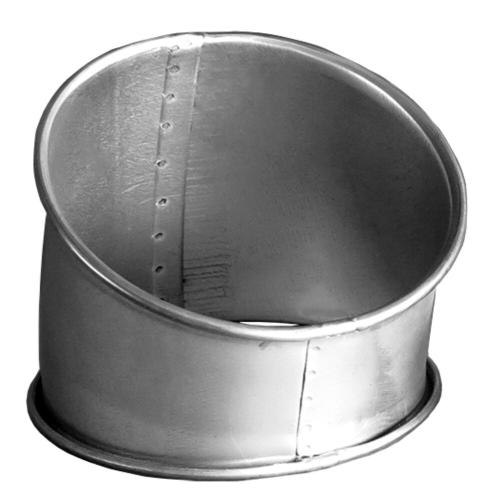 Nordfab - Pressed bend QF Ø80 mm 30° R=1,5 - galvanised steel 0,5 mm
