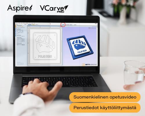 Opetusvideo - VCarve / Aspire - Käyttöliittymän perusteet (6:23)