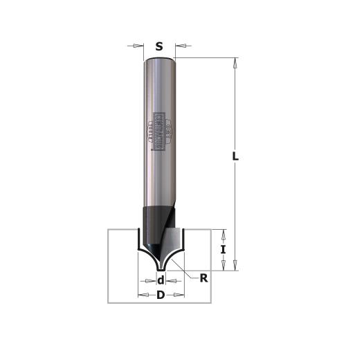 OVOLO BIT HW Z1 S=8 D=1.3/10x10x50.8 R5 RH