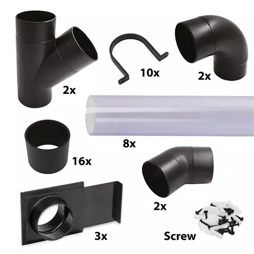 PRO Pölynpoisto setti 100mm letkuille