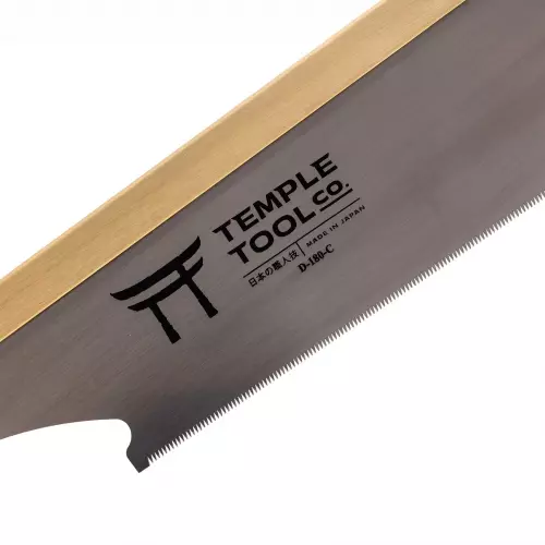 Temple Tool - Dozuki - Japanilainen käsisaha - Premium - Erikoishieno katkaisu (0.3 / 0.2 / 30TPI) - 180mm
