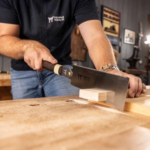 Temple Tool R-180 — Japanese ryoba pull saw 180 mm, double edge, small size (0.7 / 0.5 / 7-11 + 19 TPI)