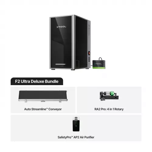 xTool - F2 Ultra Deluxe Bundle - Class 4 - for professional use only