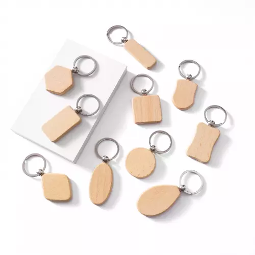 xTool - Mixed Shaped Wooden Keychain (10 pcs)