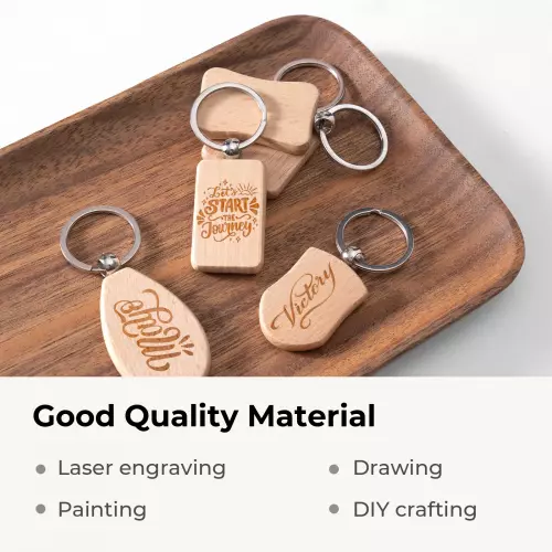 xTool - Mixed Shaped Wooden Keychain (10 pcs)