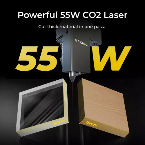 xTool - P2S 55W CO2-laserleikkuri - Luokka IV - Vain ammattikäyttöön