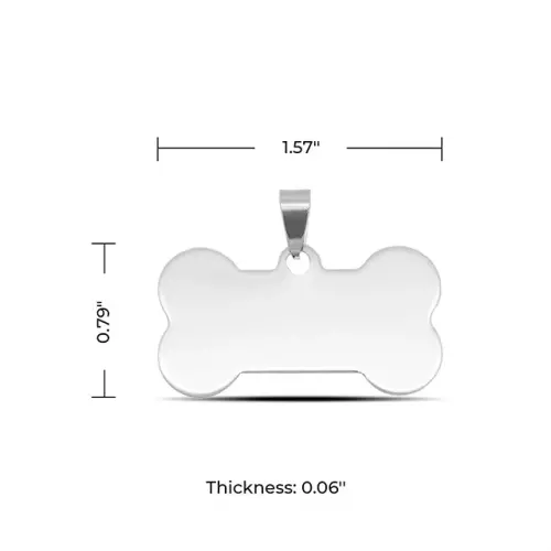 xTool - Bone Stainless Steel Tag for Laser Engraving (10 pcs)