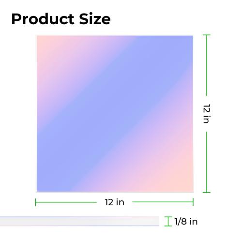 xTool - 3 mm opaalinhohtoinen akryylilevy, punainen (3 kpl)