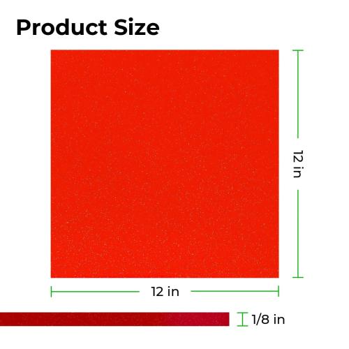 xTool - 3 mm läpikuultava glitterakryylilevy, punainen (3 kpl)