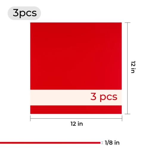 xTool - 3 mm kaksisävyinen akryylilevy, punainen–valkoinen (3 kpl)