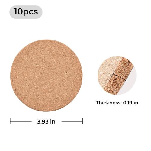 xTool - 5 mm korkkinen lasinalunen, pyöreä (10 kpl)