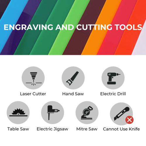 xTool - 3 mm Acrylic Sheets Trial Kit (10 pcs)