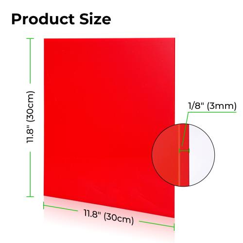 xTool - 3 mm Acrylic Sheets Trial Kit (10 pcs)