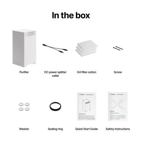 xTool - F2 Air Purifier Go - ryggsäcksluftrenare