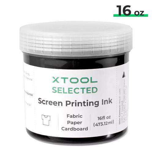 xTool - Screen Printing Ink, Black, 473 ml