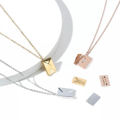 xTool - Stainless Steel Envelope Necklace (3 pcs)