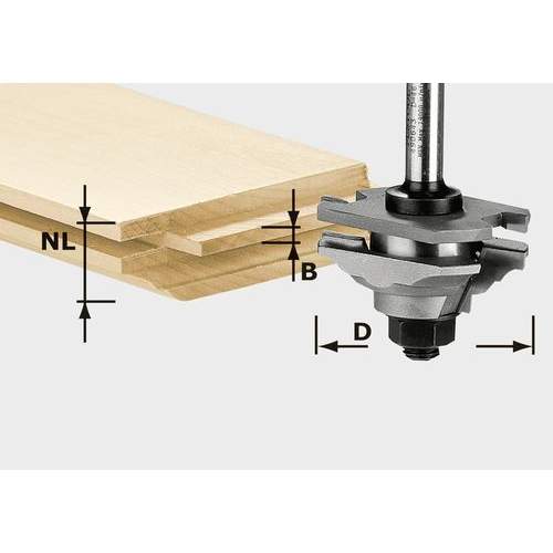 Festool - Urosprofiilijyrsin HW S8 D46 x D12-FD