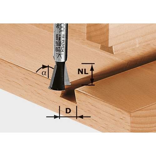 Festool - Taite-/sinkkausjyrsin HW S8 D14,3/13,5/15°