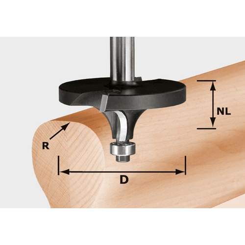 Festool - Pyöristysjyrsinterä HW R16/D64/26 S12