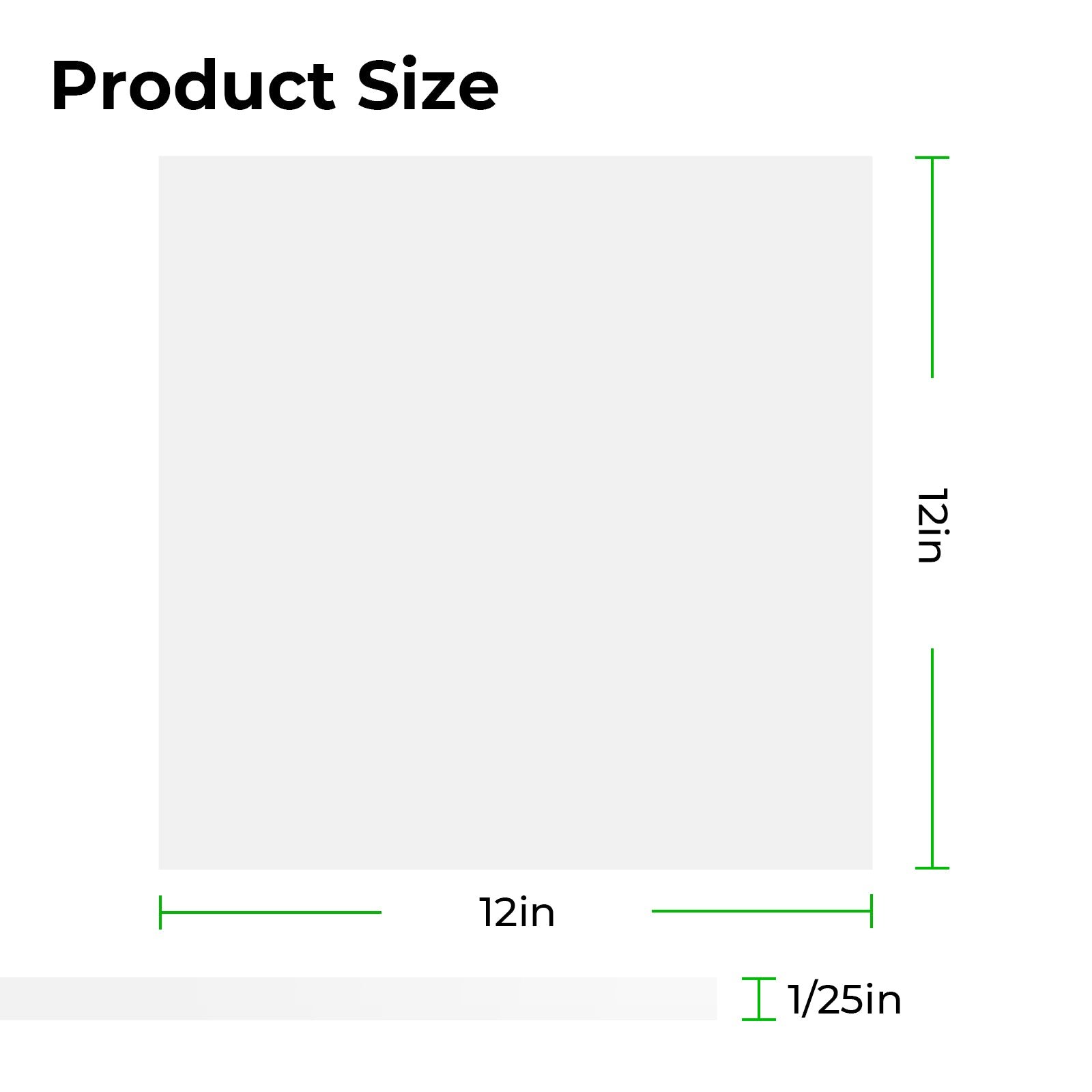 xTool - 3 mm kirkas kiiltävä akryylilevy, kirkas, 30 × 30 cm (1 kpl)